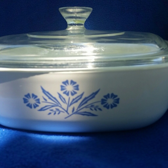 corning ware blue flowers